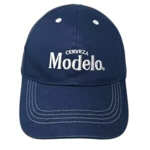 BDA Baseball Cap Blue White Hat OS Strapback Modelo Cerveza Embroidered Cotton